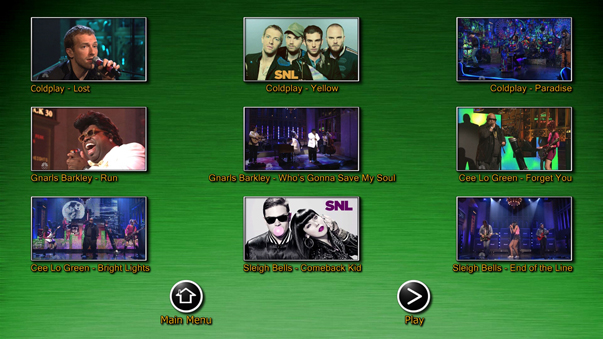 Music Volume 9 Menu 3